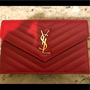 YSL envelope chain wallet